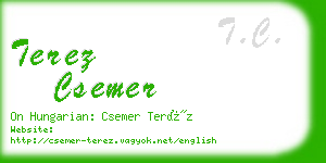 terez csemer business card